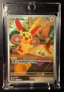 Plusle 193/182 Pokemon TCG Paradox Rift Illustration Rare Card NM Condition - Image 1