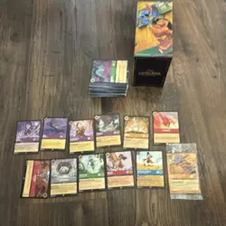 Disney Lorcana Card Game Lot Anna Pico Cogsworth Stratos Deck Box - Image 4