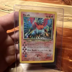 Pokemon Ho-oh Neo Revelation Holo Rare Unlimited 90 HP Card 07/64 English - Image 1