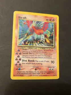 Pokemon Ho-oh Neo Revelation Holo Rare Unlimited 90 HP Card 07/64 English - Image 5
