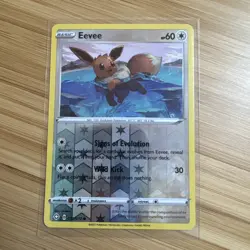 Eevee 052/072 Reverse Holo Shining Fates Pokemon Card Trading Card Pokemon - Image 1