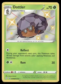 Pokemon Cards Dottler SV008/SV122 Shining Fates Shiny Vault Shiny Rare NM - Image 1