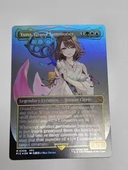 Yuna, Grand Summoner | Borderless Foil | NM | FIC | M 0208 | Magic: The Gatherin - Image 1