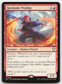 Harmonic Prodigy 123 SOC Commander: Secrets of Strixhaven Magic MTG NM - Image 1