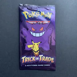 2022 Pokemon Trick Or Trade Pack Unopened Sealed 3 Cards - Image 1