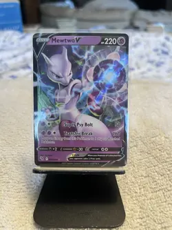 Pokemon Mewtwo V Ultra Rare Holo Card 030/078 GO 220HP Super Psy Bolt - Image 1