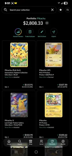 Pikachu Binder Massive Card Lot, TCG Pokemon, Vintage, Binder Included. - Image 3