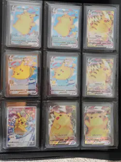 Pikachu Binder Massive Card Lot, TCG Pokemon, Vintage, Binder Included. - Image 5