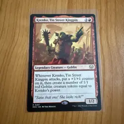 Krenko Tin Street Kingpin - N/M - March Of The Marchine Magic The Gathering MTG - Image 1