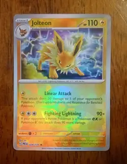 Jolteon Pokeball Reverse Holo 029/131 Prismatic Evolutions Pokemon Mint - Image 1