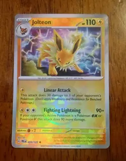 Jolteon Pokeball Reverse Holo 029/131 Prismatic Evolutions Pokemon Mint - Image 2