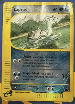 Pokemon Card-Lapras-Skyridge-71/144-HoloReverse-ENG-Poor - Image 1
