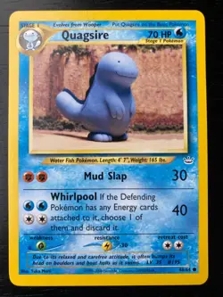 Pokemon Neo-Revelation Non-Holo Quagsire 48/64 Excellent to Near-Mint Condition. - Image 1