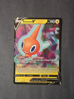 Rotom V 058/196 Swsh11: Lost Origin Holo Pokemon TCG NM - Image 1