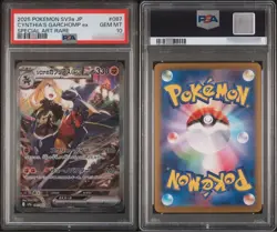 PSA 10 CYNTHIA'S GARCHOMP 087/063 SAR SR UR SET OF 3 HEAT WAVE ARENA POKEMON - Image 2