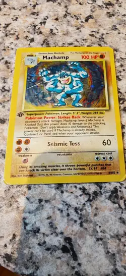 Pokemon TCG Machamp Holo 1st Edition Base Set #8/102 Hp - Image 2