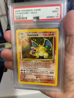 PSA 9 MINT 2000 POKEMON GAME Base Set 2 Charizard #4 Holo! - Image 5