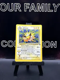Pokemon TCG Jolteon 4/64 Holo Rare SWIRL Jungle 1999 WOTC MP - Image 1