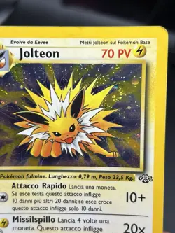 Pokemon TCG Jolteon 4/64 Holo Rare SWIRL Jungle 1999 WOTC MP - Image 5