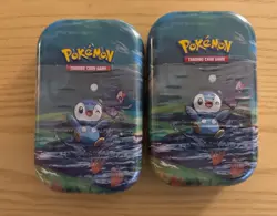 2X Sealed Pokemon Sinnoh Stars Mini Tin -Piplup- Fusion Strike+Chilling Reign - Image 1