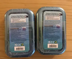 2X Sealed Pokemon Sinnoh Stars Mini Tin -Piplup- Fusion Strike+Chilling Reign - Image 2