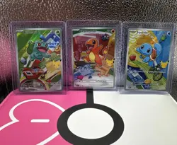 Charmander Bulbasaur & Squirtle Pokemon First Partner illustration Collection NM - Image 1