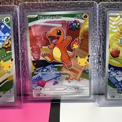 Charmander Bulbasaur & Squirtle Pokemon First Partner illustration Collection NM - Image 3