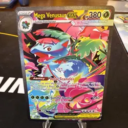 Pokemon. Mega Venusaur ex 177/132 Me01: Mega Evolution Holo. I12 - Image 1
