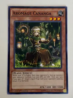 Yugioh - Aromage Cananga - 1st Edition NM - Plus Free Holo Card - Image 1