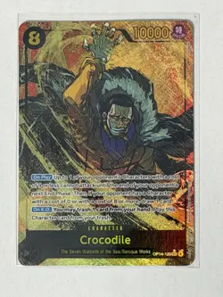 OP14 Bandai One Piece TCG Crocodile OP14-120 Secret Rare Foil Special Alt Art - Image 1