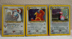 Pokemon Lugia, Ursaring, Porygon 2 2000 Neo Genesis, Revelation 3 Cards EX To NM - Image 1