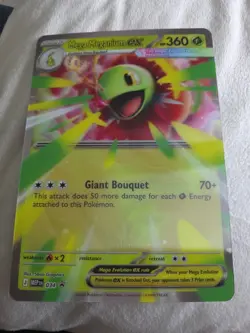 Pokemon Mega Meganium Ex MEP 034 Black Star Promo + Jumbo Card Ascended Heroes - Image 3
