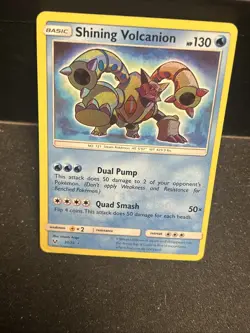 Pokemon TCG Shining Legends Volcanion 27/73 Shiny Holo Rare Card - Image 4