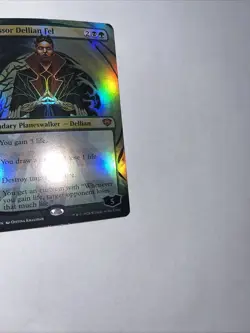 Professor Dellian Fel Borderless Foil Strixhaven Card #0283 MTG LP - Image 2