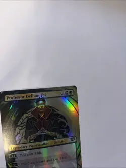 Professor Dellian Fel Borderless Foil Strixhaven Card #0283 MTG LP - Image 3