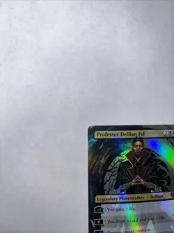 Professor Dellian Fel Borderless Foil Strixhaven Card #0283 MTG LP - Image 4
