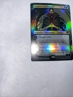 Professor Dellian Fel Borderless Foil Strixhaven Card #0283 MTG LP - Image 5