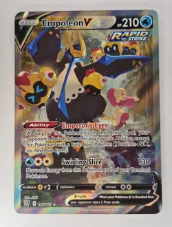 Pokemon TCG English Card Battle Styles Empoleon V 146/163 Full Art MP - Image 1