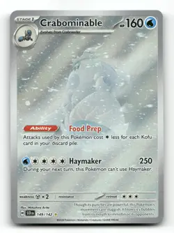 Crabominable 149/142 - Stellar Crown - Pokemon Card NM/M - Image 1