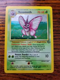 PL Pokemon Jungle Venomoth 13/64 Holo Rare WOTC - Image 1
