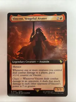 Vincent, Vengeful Atoner Extended Art Regular #157 Final Fantasy Rare - Image 1