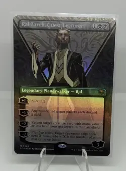 Ral Zarek, Guest Lecturer (Borderless Foil) Mythic MTG Secrets of Strixhaven - Image 1