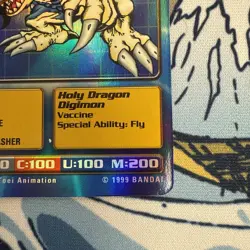 1999 Digimon Digi-Battle Booster 2 AeroVeedramon Foil card #BO-88 HP - Image 4