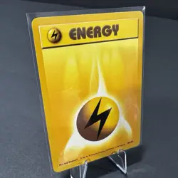 Lightning Energy 100/102 Base Set 1999 Pokemon Game Card WOTC LP - Image 1