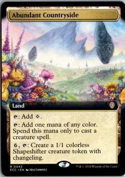 Abundant Countryside (Extended Art) R Commander: Lorwyn Eclipsed 42 NM Magic - Image 1
