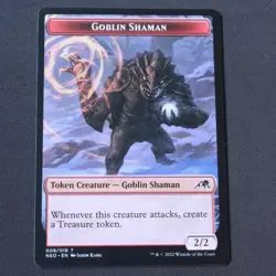 Goblin Shaman Token 8 MTG Kamigawa: Neon Dynasty (NEO) Token NM - Image 1