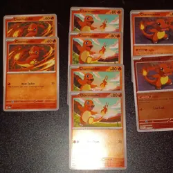 Pokemon TCG Charmander & Charmeleon Mixed Card Lot - Image 1