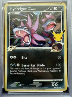 Pokemon Hydreigon C Celebrations Coll. Black Star Holo Promo SWSH138 PSA 10 - Image 2