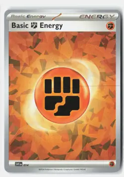 Basic Fighting Energy 014 Scarlet & Violet Energies Pokemon Holo Near Mint - Image 1