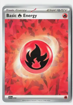 Basic Fire Energy 010 Scarlet & Violet Energies Cracked Ice Holo Near Mint - Image 1